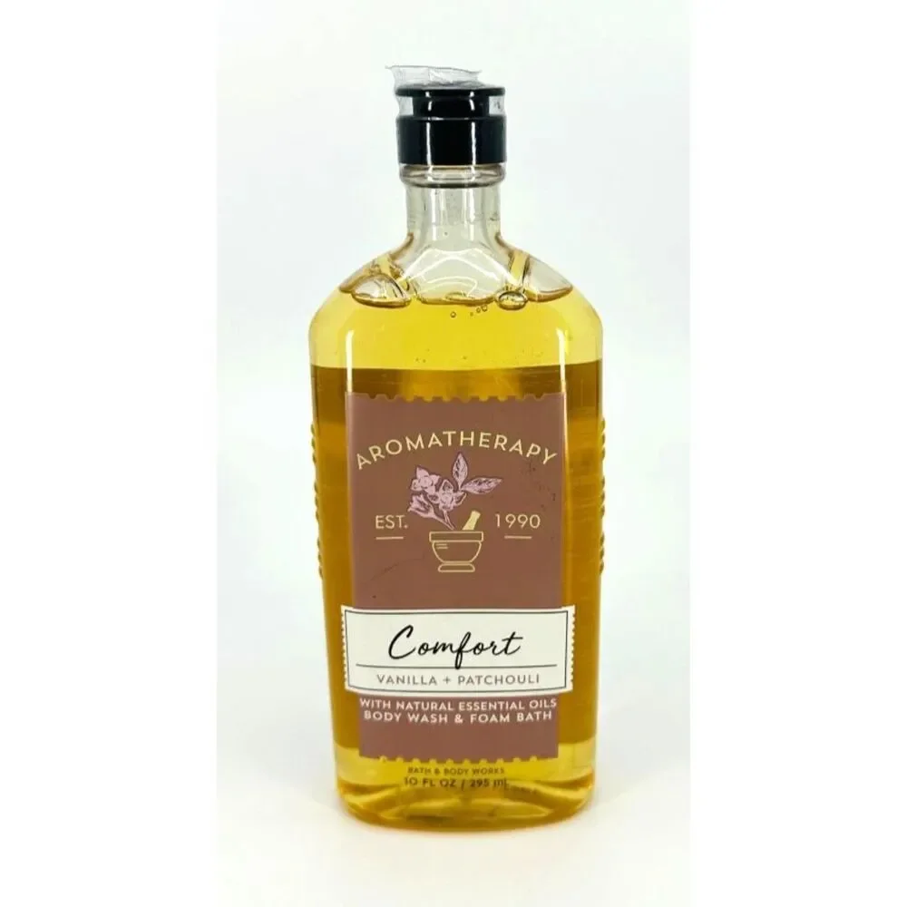 Bath & Body Works Aromatherapy Comfort Vanilla + Patchouli Body Wash 10 oz *NEW